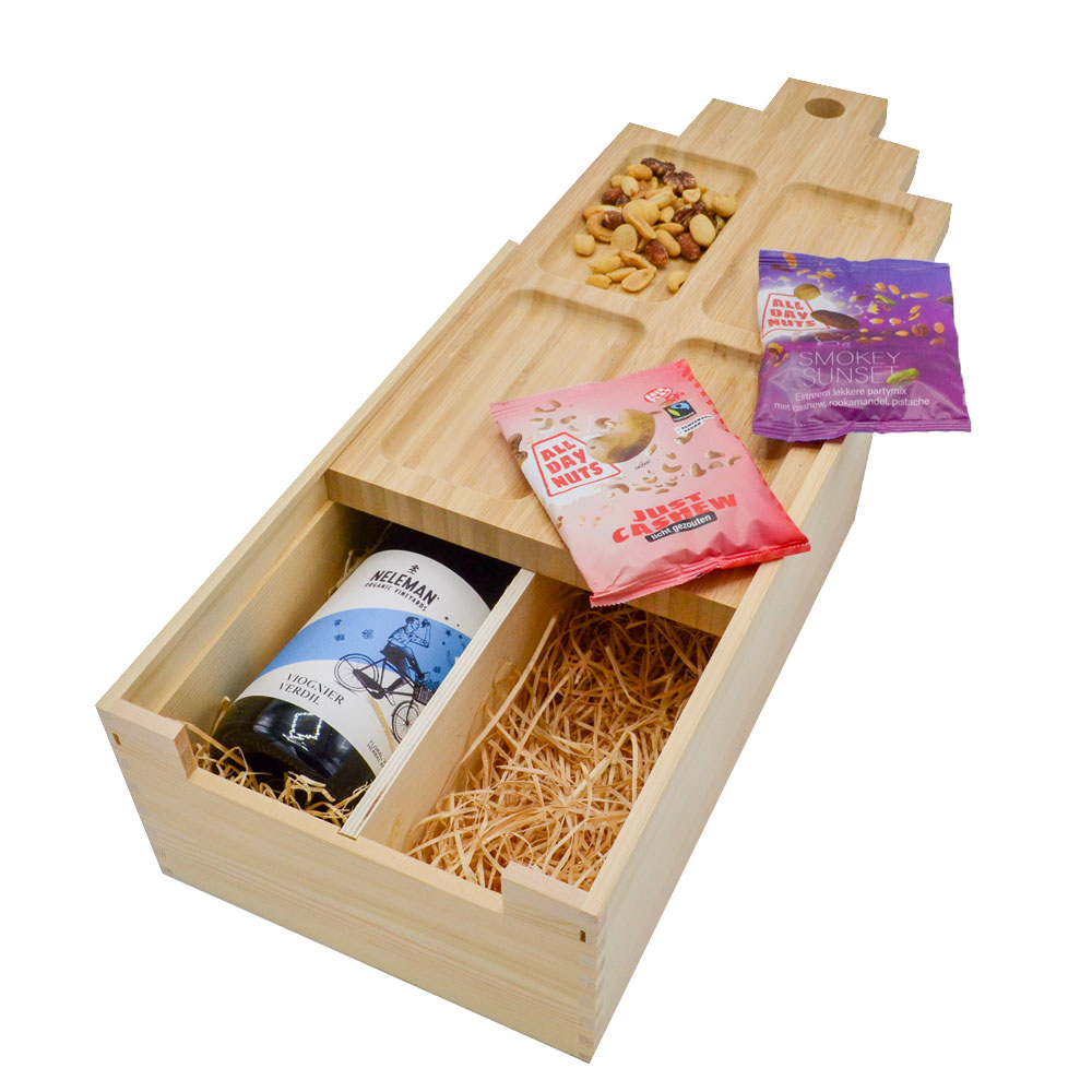 Wine box and cheese board